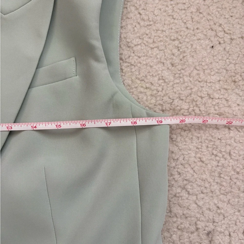Veronica Beard sea mist double breasted Becca Vest, career, preppy, sz 10 - Picture 3 of 8